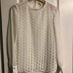 Ted Baker shiffon blouse white